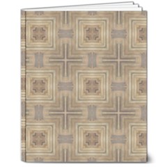 Abstract Wood Design Floor Texture 8  X 10  Hardcover Notebook