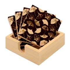 Pattern Plant Abstract Bamboo Coaster Set