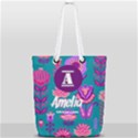 Flower Pattern Full Print Rope Handle Tote (Small) View1