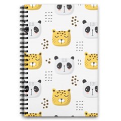 Seamless Pattern Cute Animals 5 5  X 8 5  Notebook