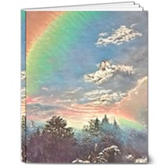 Abstract Art Psychedelic Arts Experimental 8  X 10  Hardcover Notebook