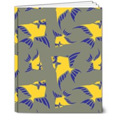 Background Pattern Texture Design Wallpaper 8  X 10  Hardcover Notebook