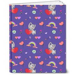 Texture Seamless Digital Scrapbooking Decorative 8  X 10  Hardcover Notebook
