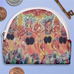 Indonesia-lukisan-picture Horseshoe Style Canvas Pouch