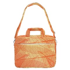 Abstract Texture Of Colorful Bright Pattern Transparent Leaves Orange And Yellow Color Macbook Pro 16  Shoulder Laptop Bag