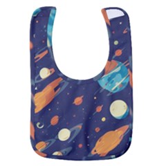 Space Galaxy Planet Universe Stars Night Fantasy Baby Bib