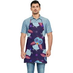 Owl-pattern-background Kitchen Apron