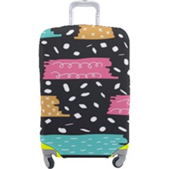 Art Pattern Design Wallpaper Background Print Patterns Luggage Cover (large)