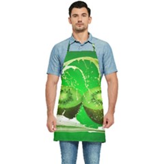 Kiwi Fruit Vitamins Healthy Cut Kitchen Apron