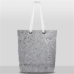 Abstract Flowing And Moving Liquid Metal Full Print Rope Handle Tote (small)