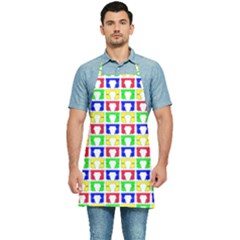 Colorful Seamless Pattern Kitchen Apron