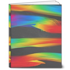 Colorful Background 8  X 10  Hardcover Notebook