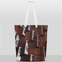 Abstract Architecture Building Business Full Print Rope Handle Tote (small)