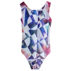 Abstract Art Work 1 Kids  Cut-out Back One Piece Swimsuit