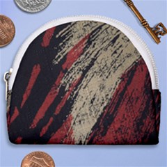 Fabric, Texture, Colorful, Spots Horseshoe Style Canvas Pouch