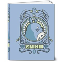 Drawing Illustration Anime Cartoon My Neighbor Totoro 8  X 10  Hardcover Notebook