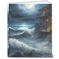 House Waves Storm 8  X 10  Hardcover Notebook
