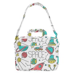 Space Cosmos Seamless Pattern Seamless Pattern Doodle Style Macbook Pro 16  Shoulder Laptop Bag