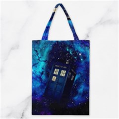 Tardis Doctor Who Space Galaxy Classic Tote Bag