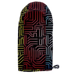 Circuit Board Seamless Patterns Set Microwave Oven Glove