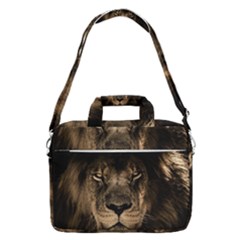 African Lion Mane Close Eyes Macbook Pro 16  Shoulder Laptop Bag