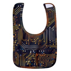 Circuits Circuit Board Orange Technology Baby Bib