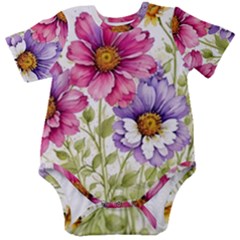 Flourish Colours Invitation Baby Short Sleeve Bodysuit