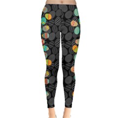 Black Eggs Easter Leggings 