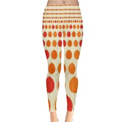 Light Khaki Autumn Leaves X-ray Leggings 