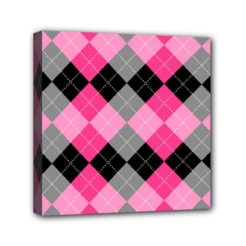 Seamless Argyle Pattern Mini Canvas 6  X 6  (stretched)