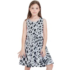 Leopard In Art, Animal, Graphic, Illusion Kids  Skater Dress