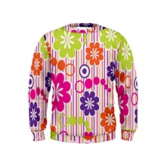 Colorful Flowers Pattern Floral Patterns Kids  Sweatshirt
