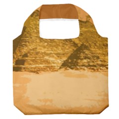 Pyramids Egypt Pyramid Desert Sand Premium Foldable Grocery Recycle Bag