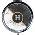 Personalized Initial Name Marble Mini Round Mirror Mini Round Mirror View1