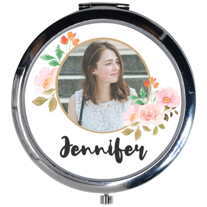 Personalized Photo Name Mini Round Mirror Mini Round Mirror