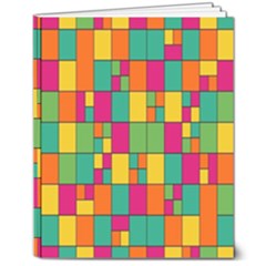 Abstract-background 8  X 10  Hardcover Notebook