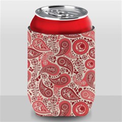 Paisley Red Ornament Texture Can Holder