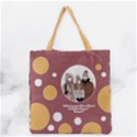 Personalized Hand Draw Style Bubble Grocery Tote Bag View1