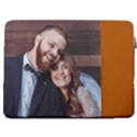 Personalized Photo Any Text Laptop Sleeve Case with Pocket 17  Vertical Laptop Sleeve Case With Pocket View2