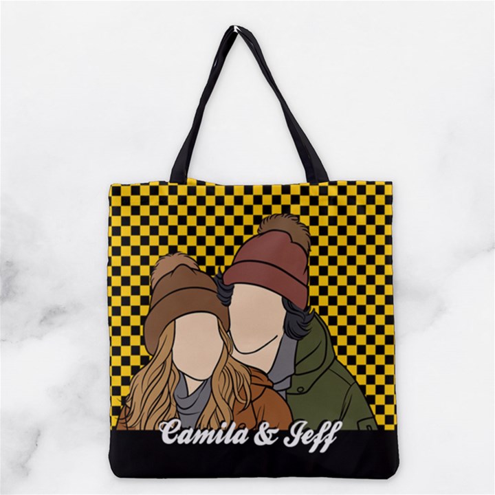 Personalized Hand Draw Style 2 Grocery Tote Bag