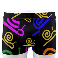 Pattern Repetition Snail Blue Men s Boxer Briefs