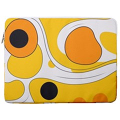 Abstract Pattern 17  Vertical Laptop Sleeve Case With Pocket
