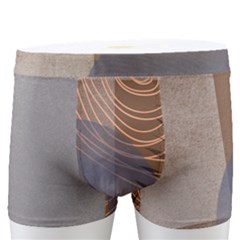Boho Background Leaves Botanical Retro Vintage Art Men s Boxer Briefs