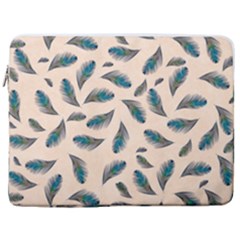 Background Palm Leaves Pattern 17  Vertical Laptop Sleeve Case With Pocket