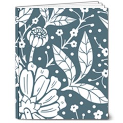 Spring Pattern 8  X 10  Hardcover Notebook
