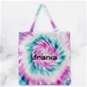 Personalized Tie Dyed Style Name Tote Bag Grocery Tote Bag View1