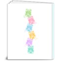 Personalized Name Jelly Bear Hardcover Notebook 8  x 10  Hardcover Notebook View2