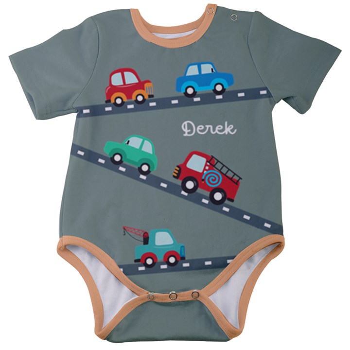 Personalized Car Name Baby Short Sleeve Bodysuit Baby Short Sleeve Bodysuit