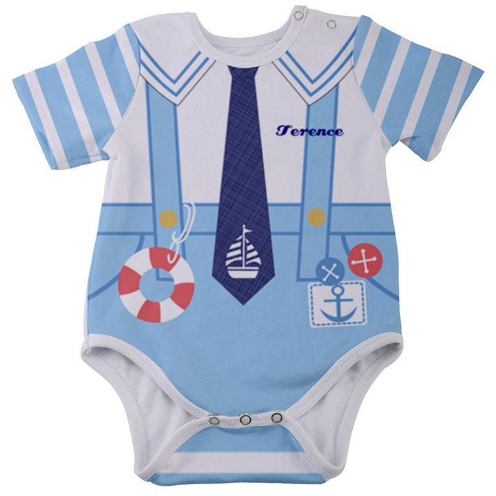 Personalized Sailor Name Baby Short Sleeve Bodysuit Baby Short Sleeve Bodysuit