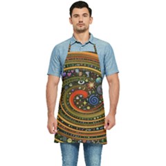 Swirl Vortex Emoji Cyclone Motion Art Kitchen Apron